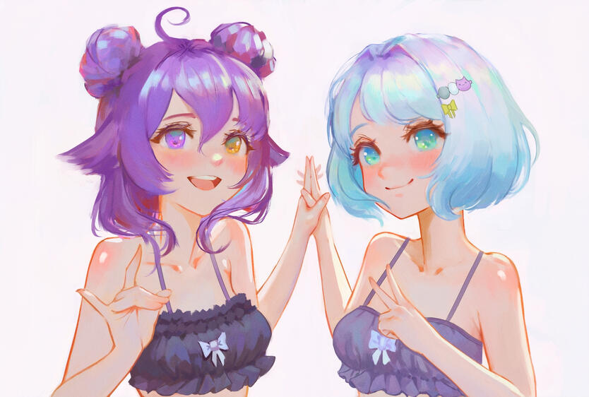 A Patreon reward of Lily paired with another OC!