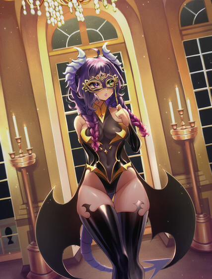 &quot;These halls are awfully lavish; What kind of gaudy individual lives here I wonder, and what would they do with all this wasted space?&quot; (She&#39;s trespassing.)